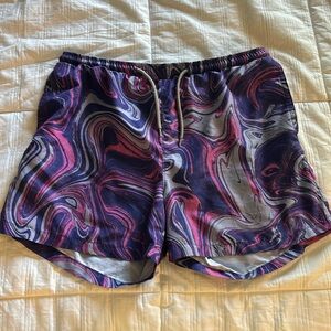 Open Edit men’s marble print bathing suit